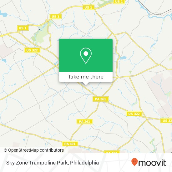 Mapa de Sky Zone Trampoline Park