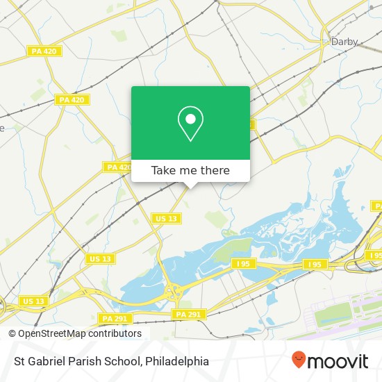 St Gabriel Parish School map