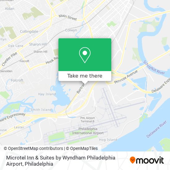 Microtel Inn & Suites by Wyndham Philadelphia Airport map