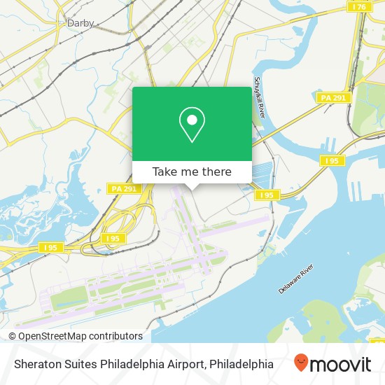 Mapa de Sheraton Suites Philadelphia Airport