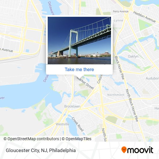 Mapa de Gloucester City, NJ
