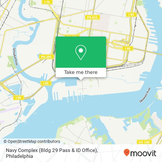 Mapa de Navy Complex (Bldg 29 Pass & ID Office)