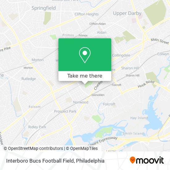 Mapa de Interboro Bucs Football Field