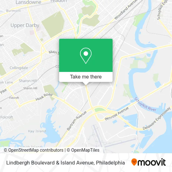 Lindbergh Boulevard & Island Avenue map