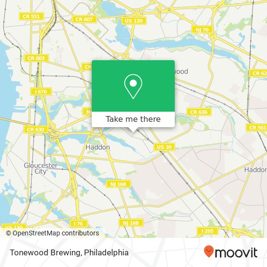 Tonewood Brewing map