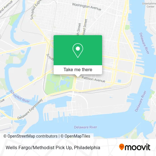 Mapa de Wells Fargo/Methodist Pick Up
