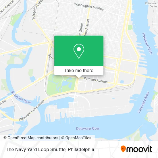 Mapa de The Navy Yard Loop Shuttle
