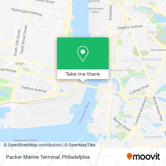 Packer Marine Terminal map