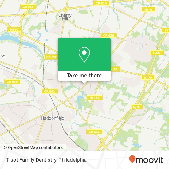 Mapa de Tisot Family Dentistry