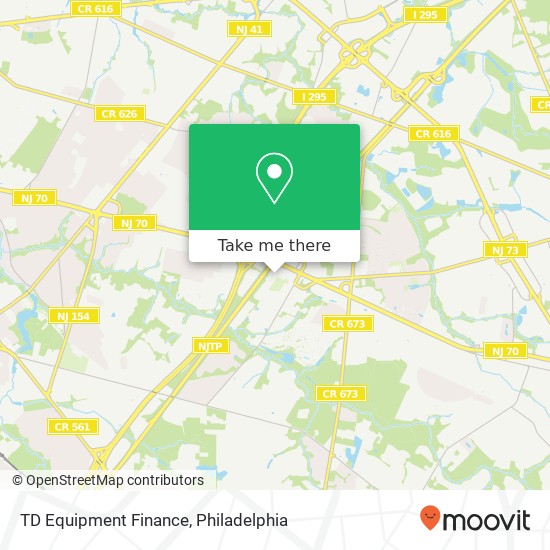 TD Equipment Finance map