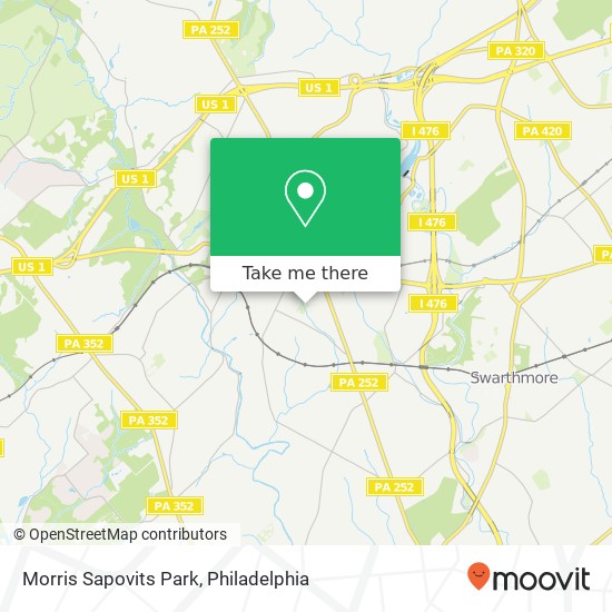 Mapa de Morris Sapovits Park