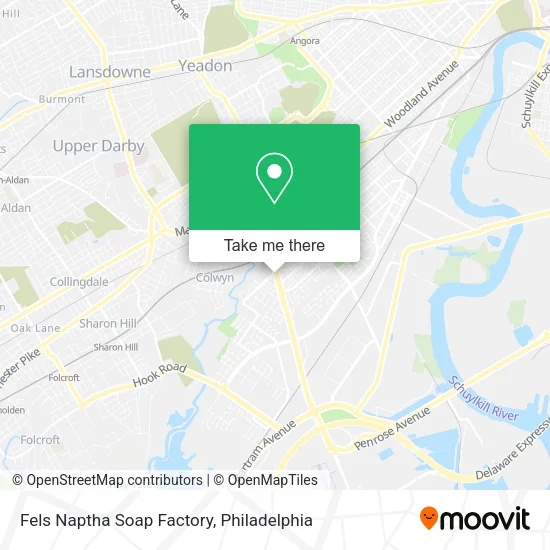 Fels Naptha Soap Factory map