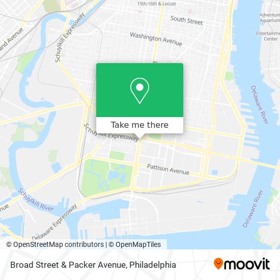 Mapa de Broad Street & Packer Avenue