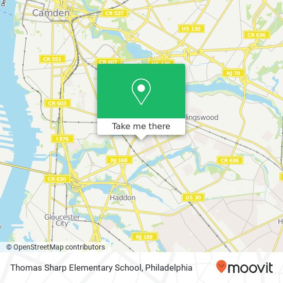 Thomas Sharp Elementary School map