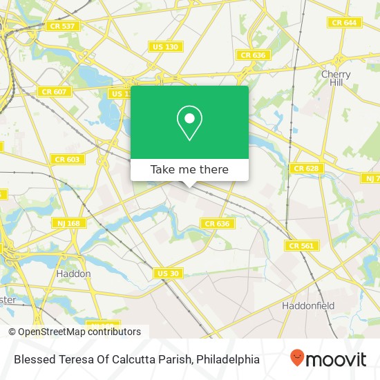 Blessed Teresa Of Calcutta Parish map