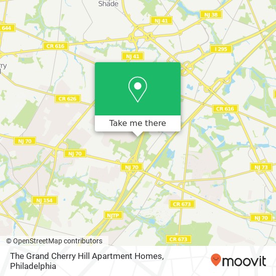 The Grand Cherry Hill Apartment Homes map