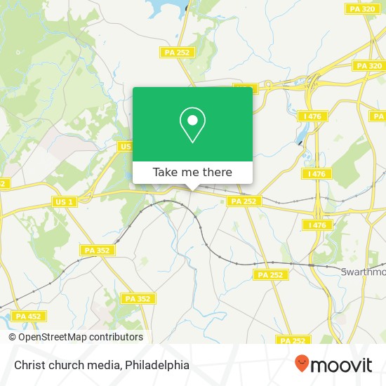 Mapa de Christ church media