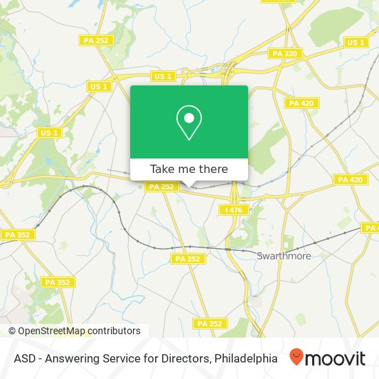 ASD - Answering Service for Directors map