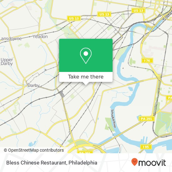 Mapa de Bless Chinese Restaurant