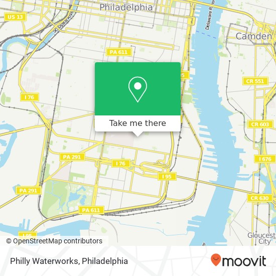 Philly Waterworks map