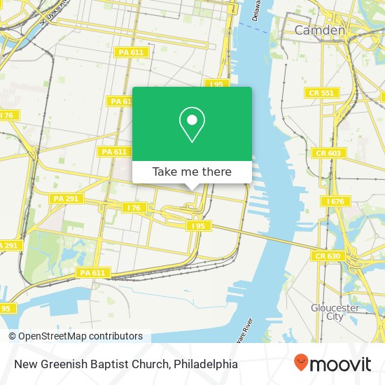 New Greenish Baptist Church map