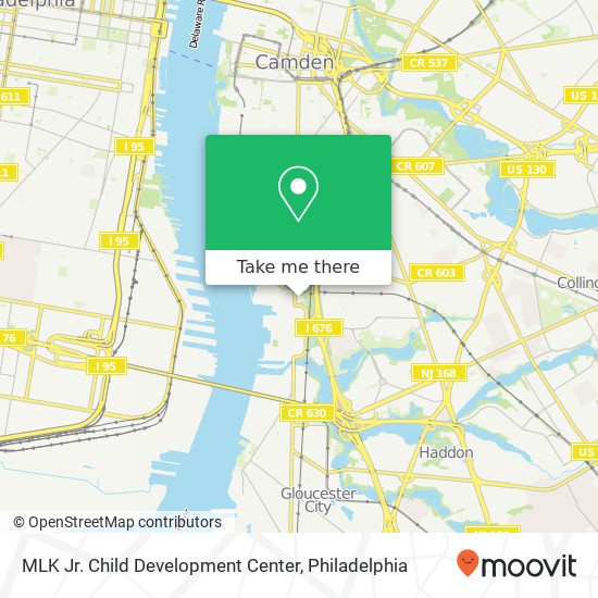 MLK Jr. Child Development Center map