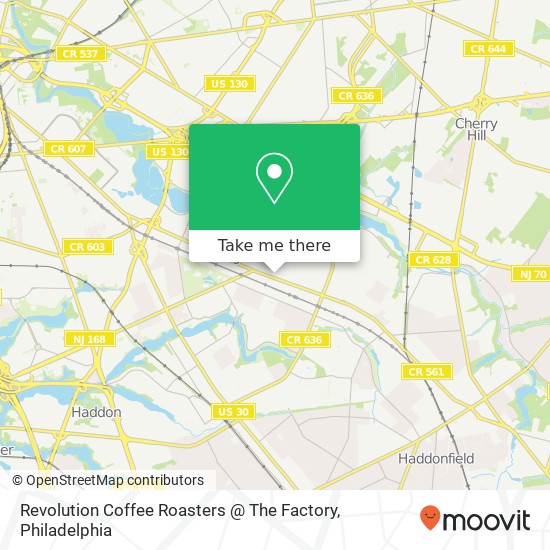 Revolution Coffee Roasters @ The Factory map