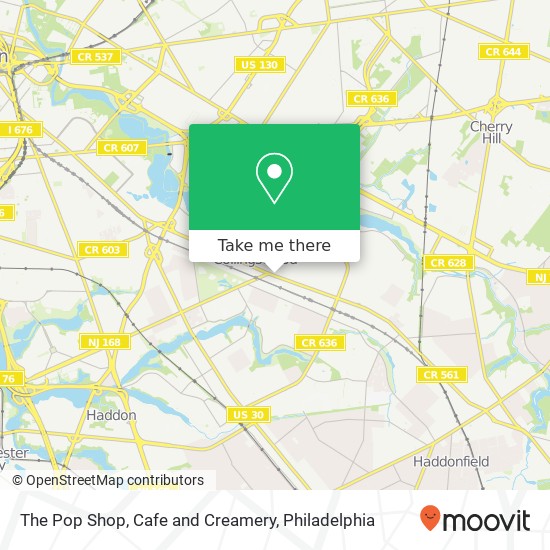Mapa de The Pop Shop, Cafe and Creamery