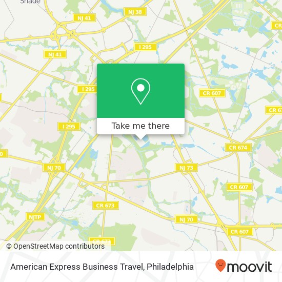 Mapa de American Express Business Travel