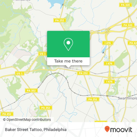 Baker Street Tattoo map