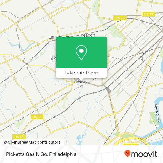 Picketts Gas N Go map