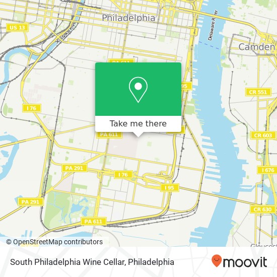 Mapa de South Philadelphia Wine Cellar