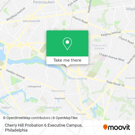 Cherry Hill Probation 6 Executive Campus map