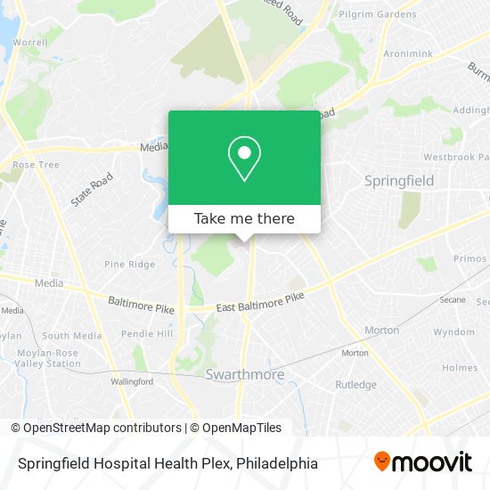 Mapa de Springfield Hospital Health Plex