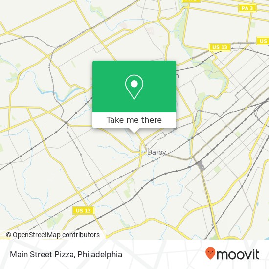 Main Street Pizza map