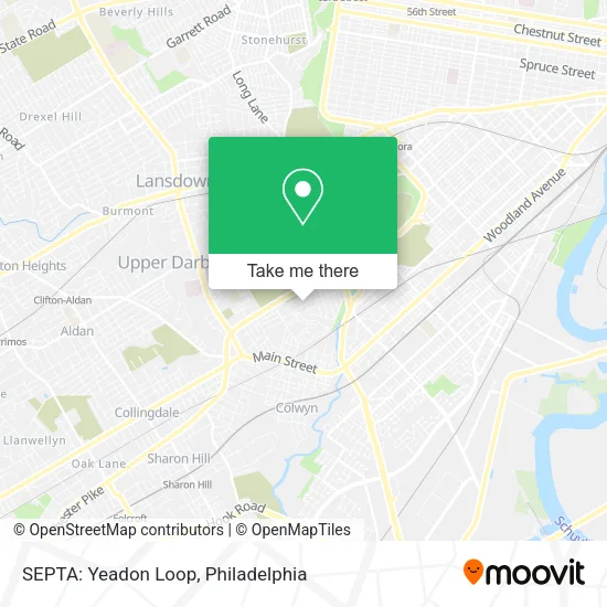 SEPTA: Yeadon Loop map