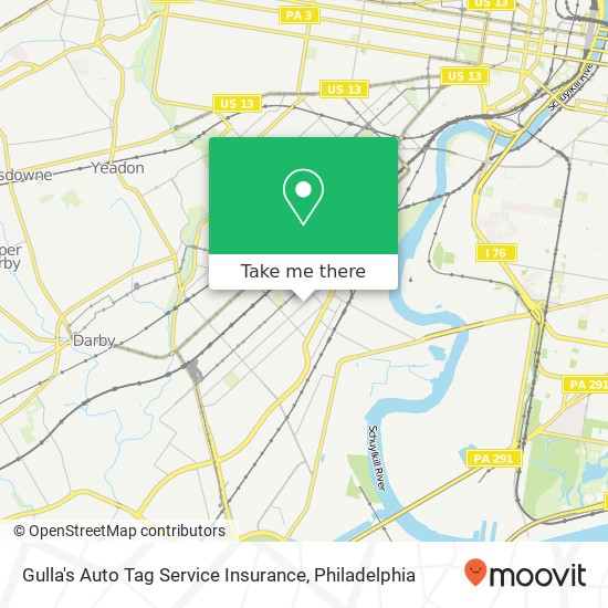 Gulla's Auto Tag Service Insurance map