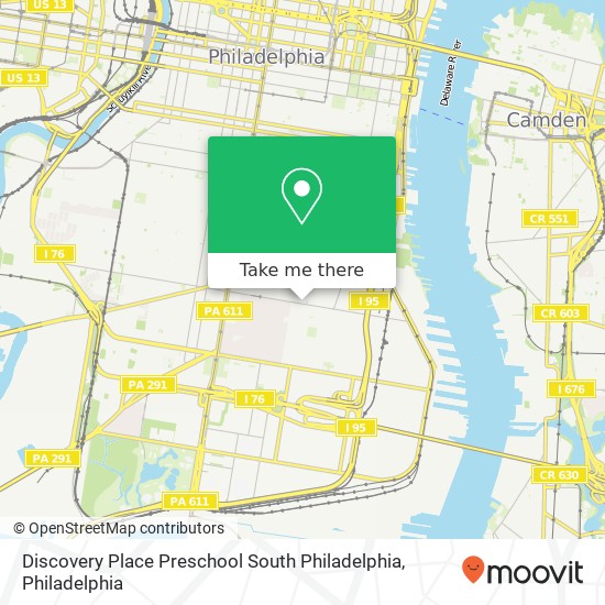 Mapa de Discovery Place Preschool South Philadelphia