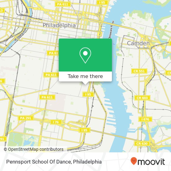 Mapa de Pennsport School Of Dance