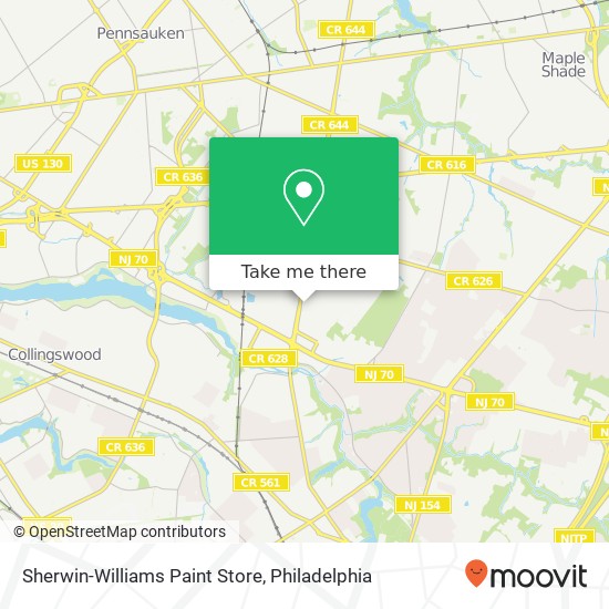 Sherwin-Williams Paint Store map