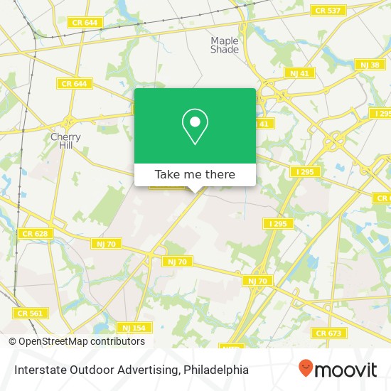 Interstate Outdoor Advertising map