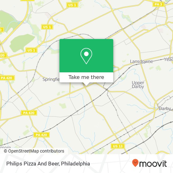 Philips Pizza And Beer map
