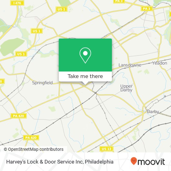 Mapa de Harvey's Lock & Door Service Inc