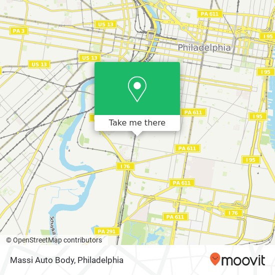 Massi Auto Body map