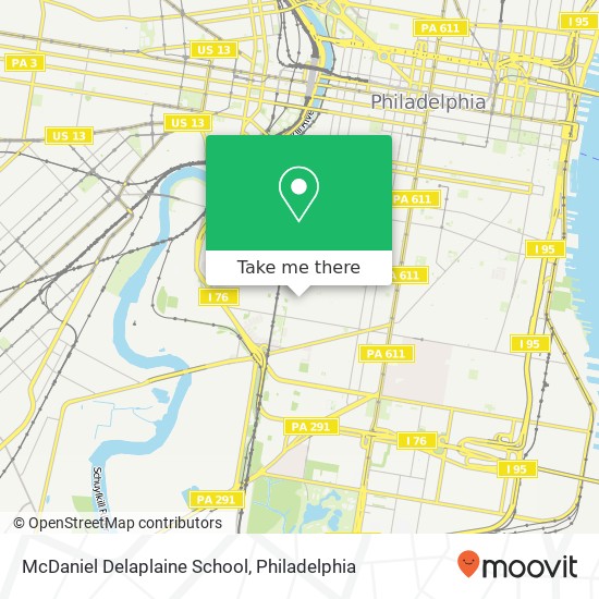 McDaniel Delaplaine School map