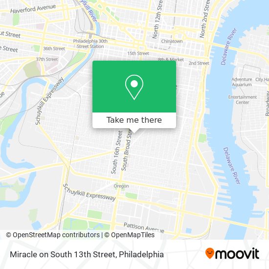 Miracle on South 13th Street map