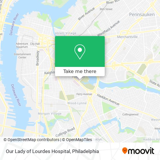 Our Lady of Lourdes Hospital map