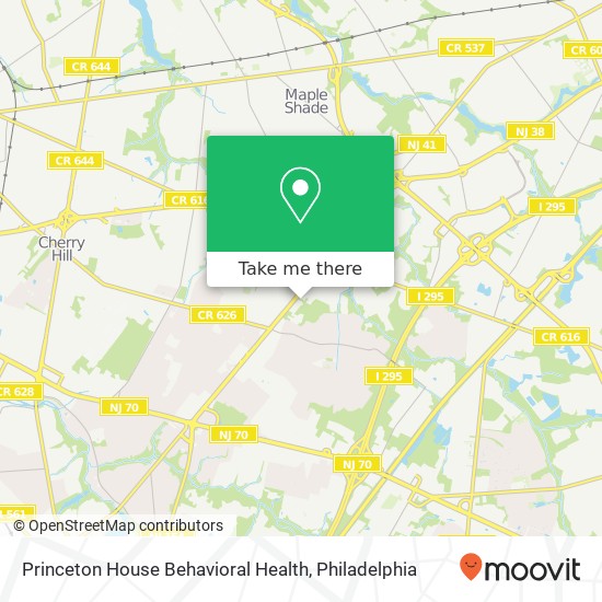 Mapa de Princeton House Behavioral Health