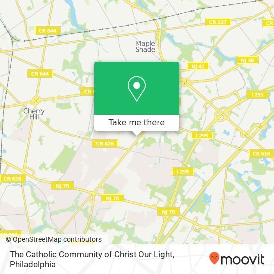 The Catholic Community of Christ Our Light map