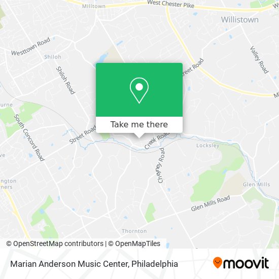 Mapa de Marian Anderson Music Center